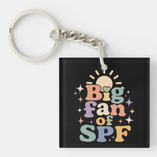 Big Fan of SPF Summer Sun Protection Keychain