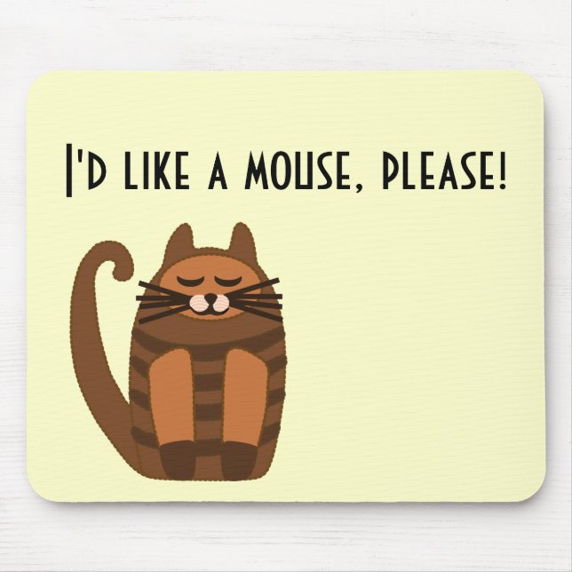 big fat cat rufus mouse pad (Front)