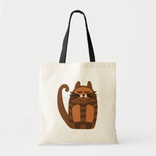 big fat cat rufus tote bag