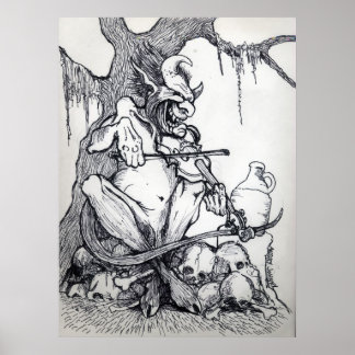 "BIG FAT DEVIL FIDDLIN" POSTER
