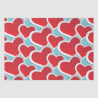 Big Fat Hearts in a Repeating Pattern