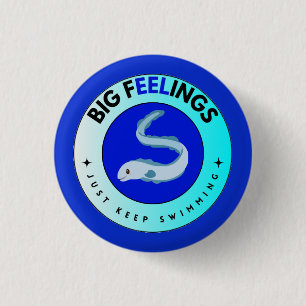 big fEELings digital 1 Inch Round Button