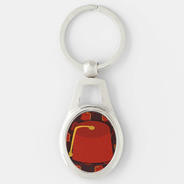 Big Fez Little Fez Keychain (Front)