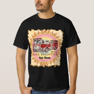 Big Firefighter Truck T-Shirt
