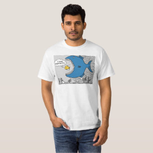 Big Fish About to Eat a Smaller Fish Tank Top