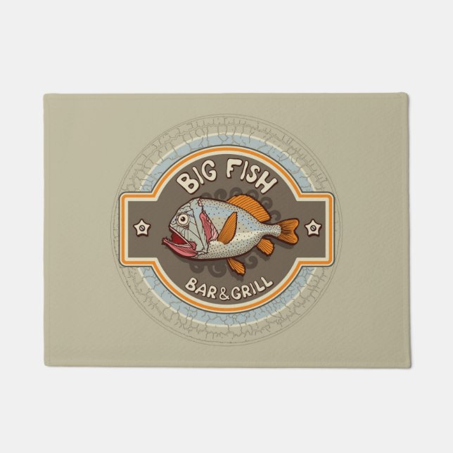 Big Fish Bar And Grill Poster Doormat (Front)