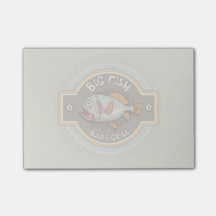 Big Fish Bar And Grill Poster Post-it Notes