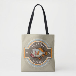 Big Fish Bar And Grill Poster Tote Bag