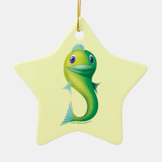 Big Fish Ceramic Ornament (Front)
