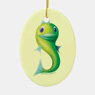 Big Fish Ceramic Ornament