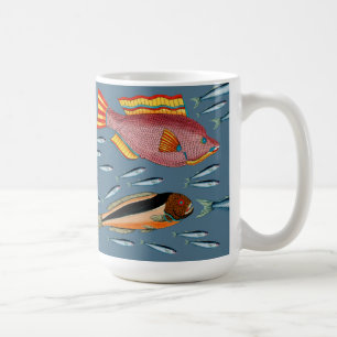 Big Fish Eat the Little Fish Coffee Mug