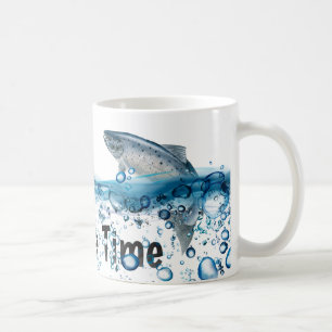 Big fish in lake water coffee mug