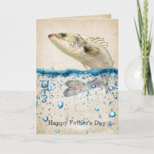 Big Fish in water Father's Day Card