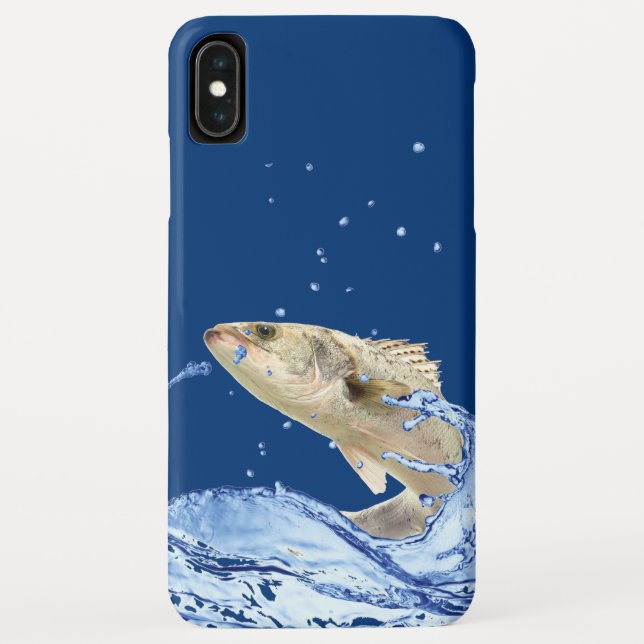 big fish jumping out of water Case-Mate iPhone case (Back)