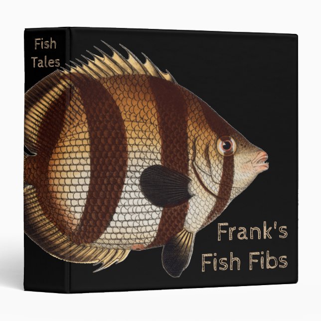 Big Fish Tales Carnet Classeur de la bibliothèque  (Devant/Côté)