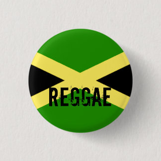 big flag, REGGAE 1 Inch Round Button