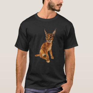 Big Floppa Meme Caracal Cat for kitten Colorful T-Shirt