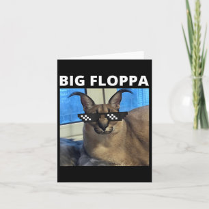 Big Floppa Meme Cat  Card