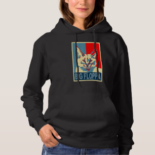Big Floppa Meme Cute Caracal Cat hope retro vinta Hoodie