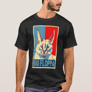 Big Floppa Meme Cute Caracal Cat hope retro vinta T-Shirt