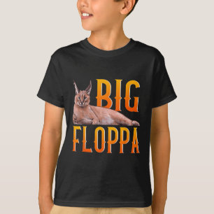 Big Floppa Meme Cute Caracal Cat T-Shirt