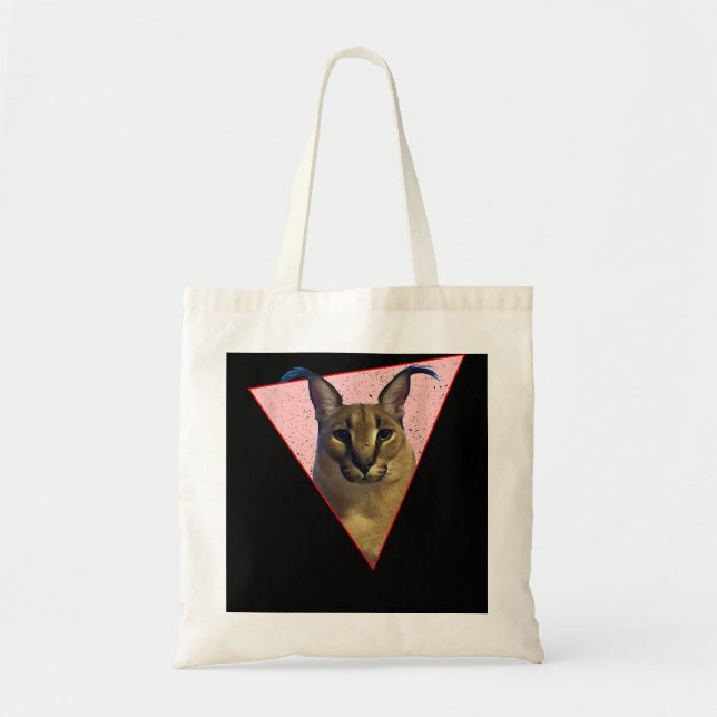Big Floppa Meme funny cat Tote Bag (Front)