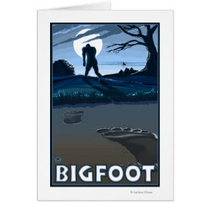 Big Foot à travers le terrain de golf