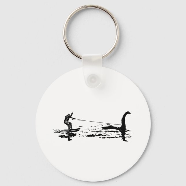 Big Foot and Nessie Keychain (Front)