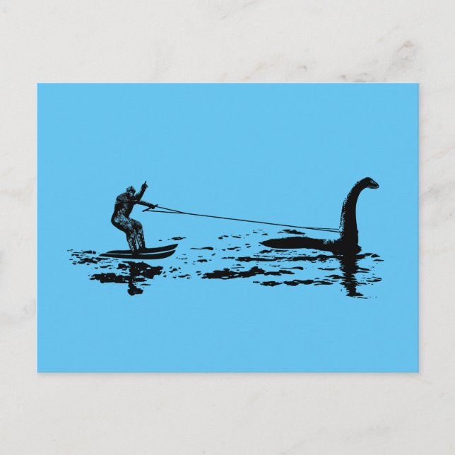 Big Foot and Nessie Postcard (Front)