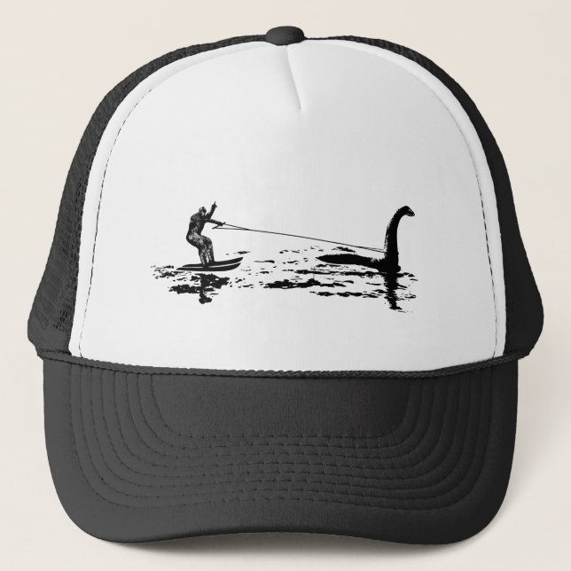 Big Foot and Nessie Trucker Hat (Front)
