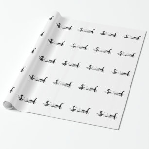 Big Foot and Nessie Wrapping Paper