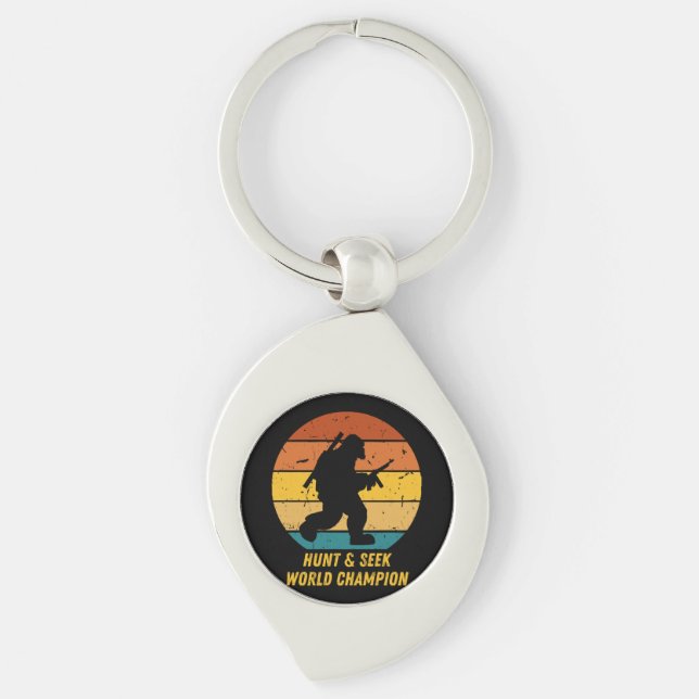 Big Foot Don't Want To Hide And Seek Anymore Now H Keychain (Front)