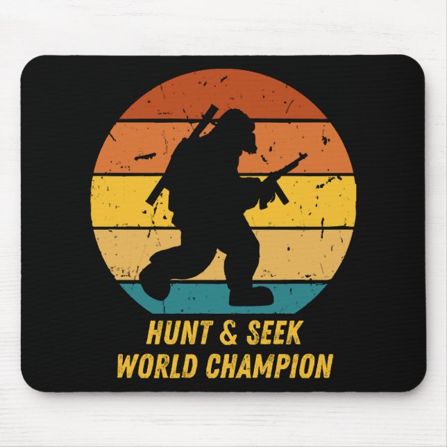 Big Foot Don't Want To Hide And Seek Anymore Now H Mouse Pad (Front)