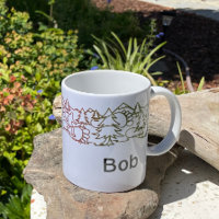 Big Foot Hiker Footprints Personalized Mug