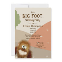 Big Foot/ Sasquatch Birthday Party