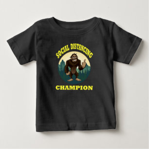 Big Foot Social Distancing Funny Baby T-Shirt