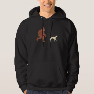 Big Foot Walking Dog Walking Dog Whippet Dog Walki Hoodie