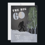 Big Foot Wild Adventure 60th Birthday Invitation<br><div class="desc">Take a walk on the wild side with these fun big foot adventure 60th birthday invites!</div>