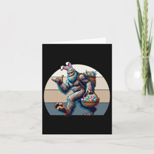 Big Foot With Bunny Ears Stealing A Bysket Of East Card