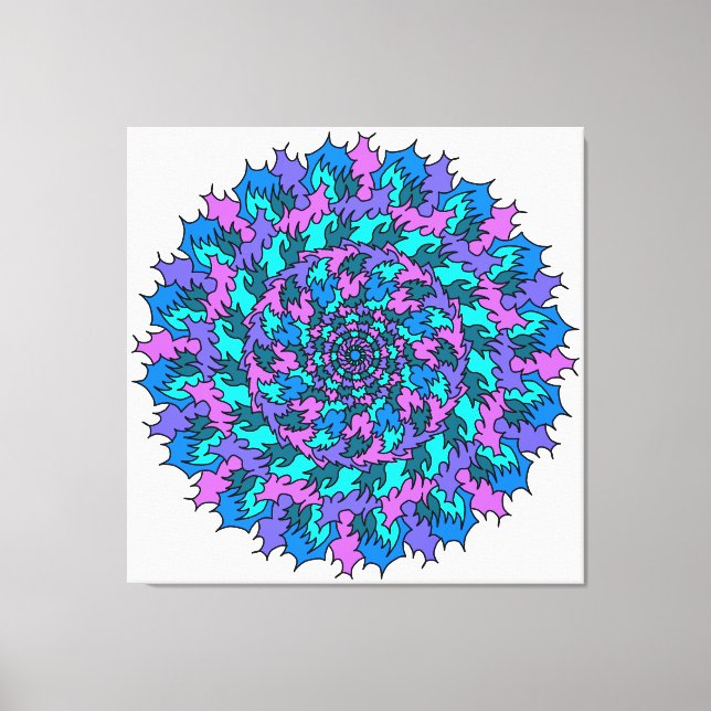 Big Friggin Purple Doodle Canvas Print (Front)
