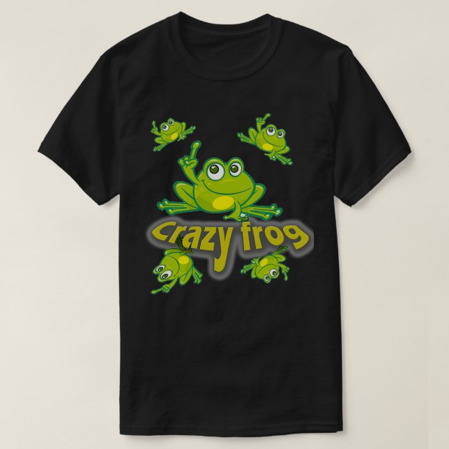 Big frog custom Horned Funny Frog crazy frog T-Shirt (Design Front)