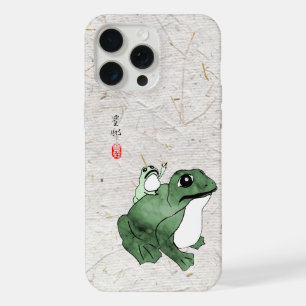 Big Frog Little Japanese Frog Toad 19th Century  iPhone 15 Pro Max Case
