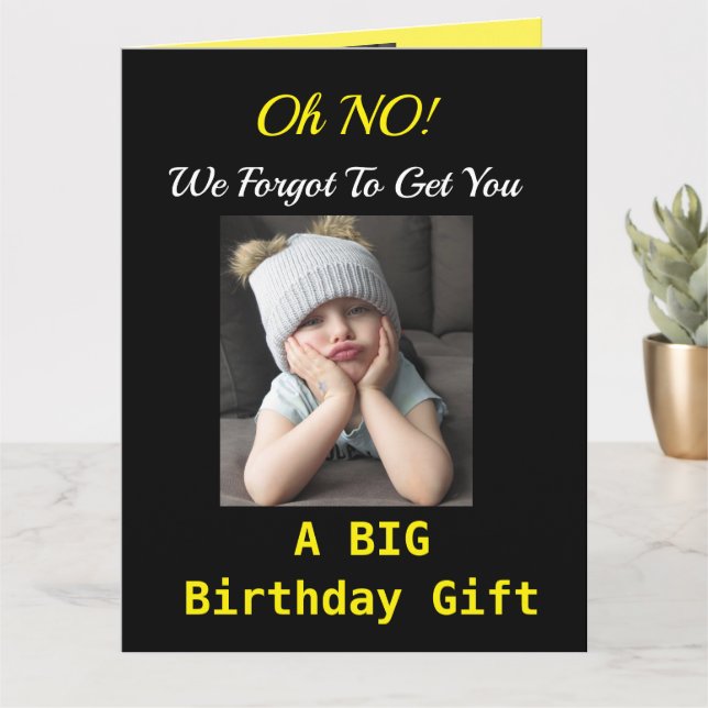 BIG Funny Birthday From Group Grumpy Girl Card (Small Plant)