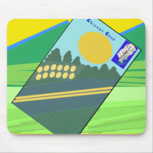 Big Funny Eggs Crossing the Road Mouse Pad
