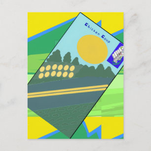 Big Funny Eggs Crossing the Road Postcard