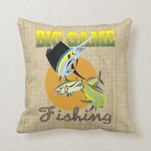 Big Game Fish Throw Pillow