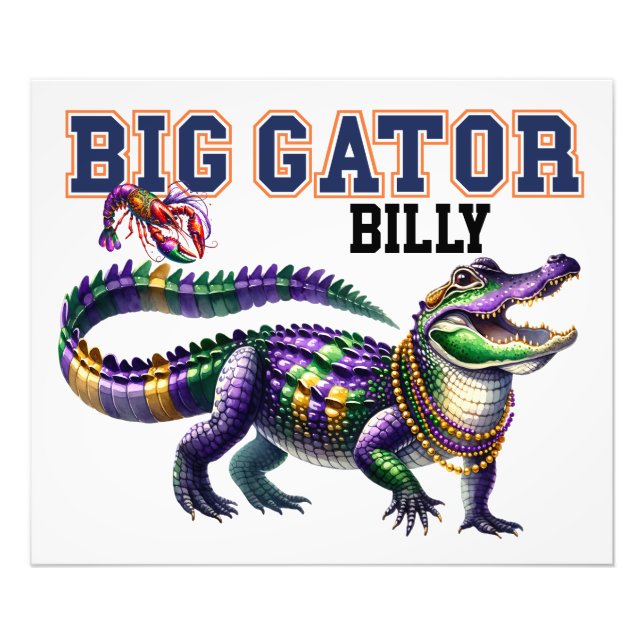 BIG GATOR  PHOTO PRINT (Front)