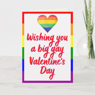 Big Gay Day LGBT Pride Carte de Saint-Valentin à t