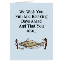 Big Giant Retirement Cod Funny Greeting Card