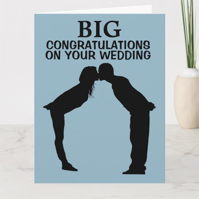 BIG GIANT WEDDING MARRIAGE CONGRATULATIONS CARD (Front)
